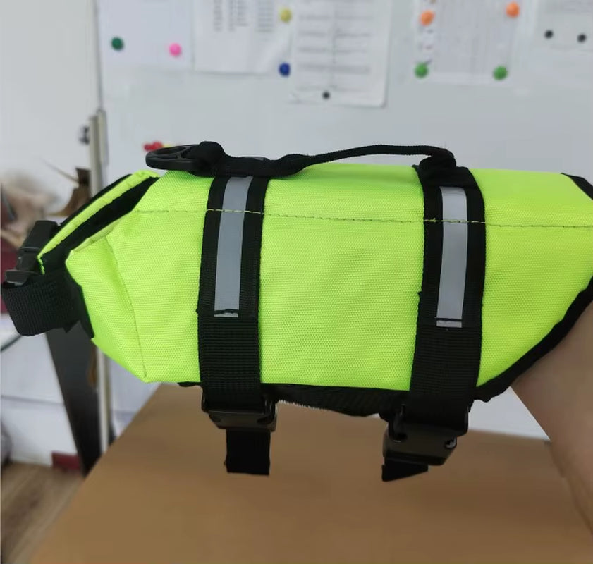 Dog Life Jacket Reflective Adjustable Large Dogs Swimwear Safety Vest Surfing Sailboat Enhanced Buoyancy Pet Lifejackets